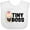 AA-White, variant on Inktastic Tiny Boss with Baby in Suit Girls Baby Bib