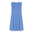thumbnail image 6 of ameIAEA Girls Summer Casual Tank Dress Kids Sleeveless Loose Sundress with Pockets 5-15Years, 6 of 7