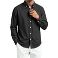 thumbnail image 2 of LIBRCLO Mens Shirts Long Sleeve Casual Button Down Shirts Work Dress Shirt with Pocket, 2 of 8