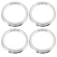 thumbnail image 1 of Miangastore Silver Car Hub Center Caps 4Pcs 2.8X2.8In, 1 of 8