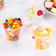 thumbnail image 6 of 100 Packs 9 oz Clear Plastic Cups with Dome Lids, Disposable Cups with Lids, Reusable Plastic Dessert Cups for Ice Cream, Cake, Snacks, Fruit, Cold Drinks, Milkshake, Pudding, Salad, 6 of 7