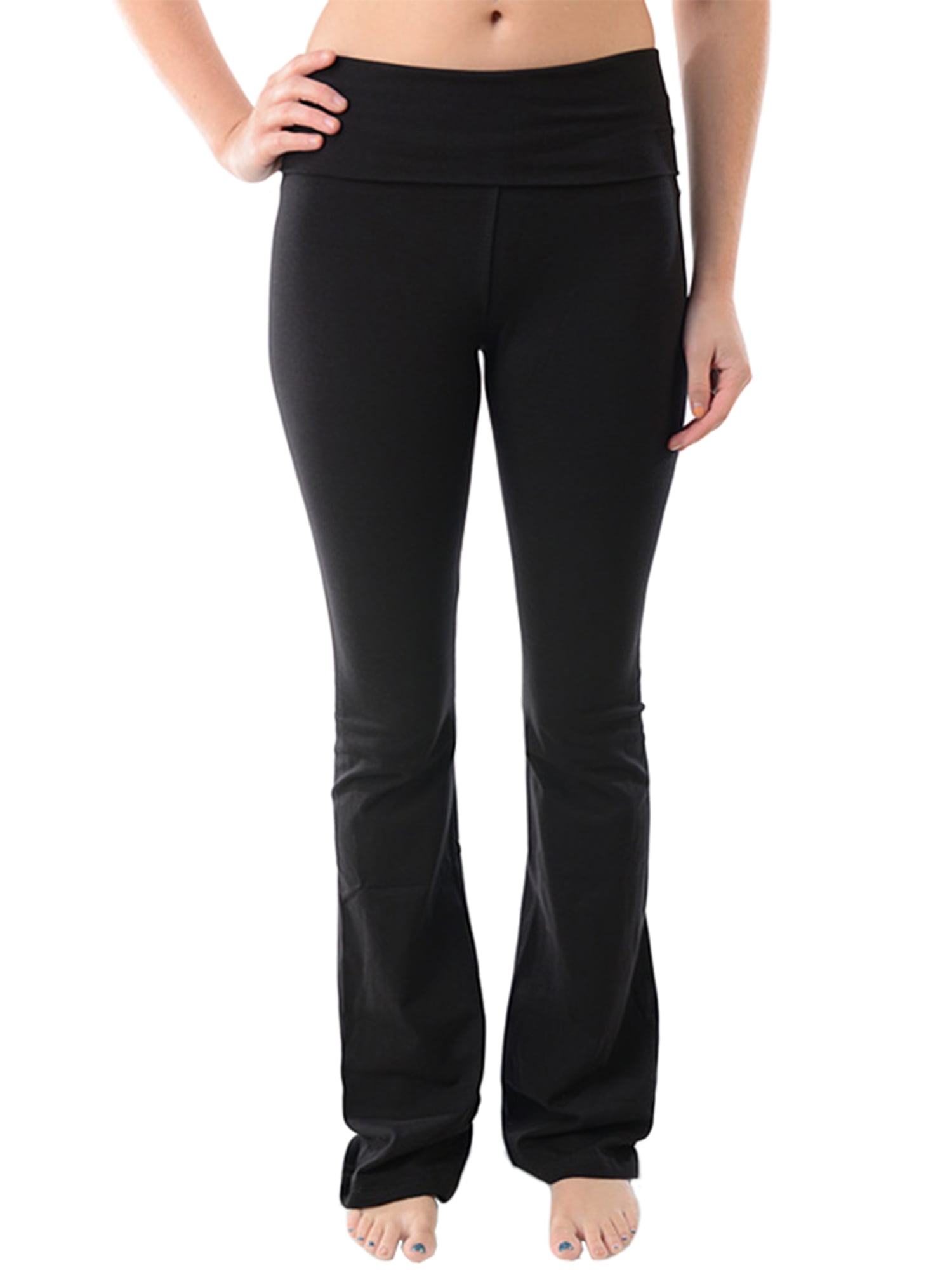 fold over yoga pants walmart