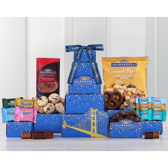 Ghirardelli Chocolate Tower Wine Country Gift Baskets