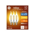 thumbnail image 2 of GE Relax 3-Pack 40 W Equivalent Dimmable Soft White Ca11 LED Light Fixture Light Bulb, 2 of 4