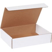 12 1/8 x 9 1/4 x 3" White Literature Mailers + Free Shipping, 50/Bundle