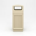 thumbnail image 4 of Pemberly Row Plastic Trash Cans with Recessed Panel Receptacles - Tan, 4 of 7