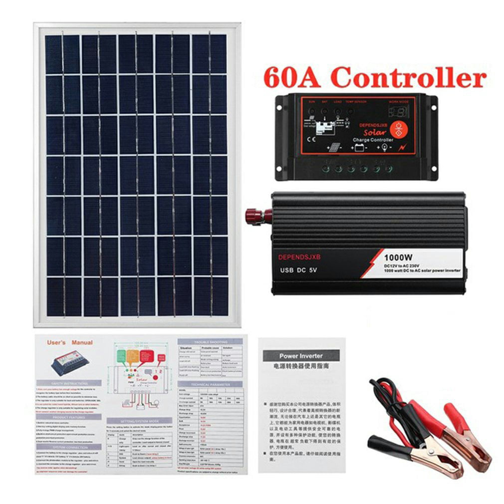 Details about   Portable Solar Generator Kit Power Inverter Rechargeable for Camping Solar Panel 