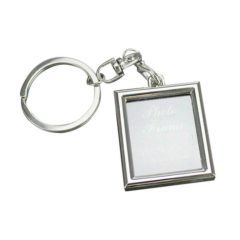 Silver Keychain (Square Photo Frame)