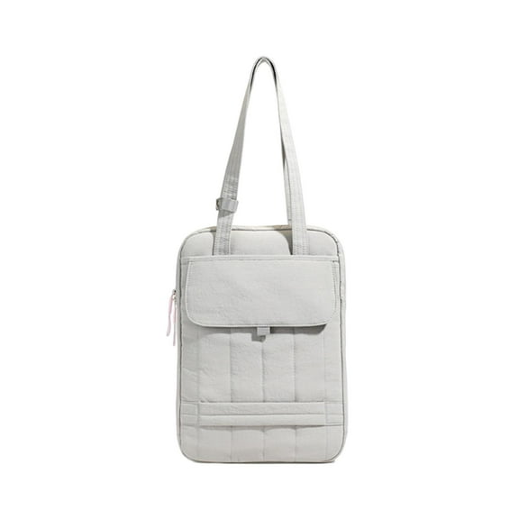 Wzmzjy Laptop Bag Handbag Large Capacity Stylish for Men Women 15 inch Tablet Sleeve Bag Carrying Case for Business Office Commuting Gray