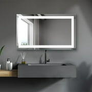 Bathroom Vanity Mirror With Dimmable Lights and Anti Fog Waterproof Horizontal
