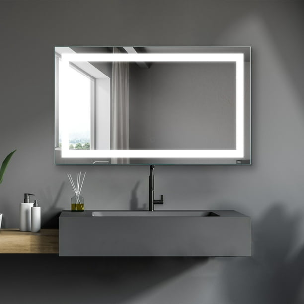 Spree Bathroom Mirror Led Lighted, Mounted Mirror Bathroom Wall