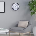 thumbnail image 2 of Termómetro higrómetro redondo para colgar en la pared, indicador para interiores y exteriores, reloj para jardinería, industria, laboratorio, fábrica, farmacia, diámetro 25 cm, 2 of 6