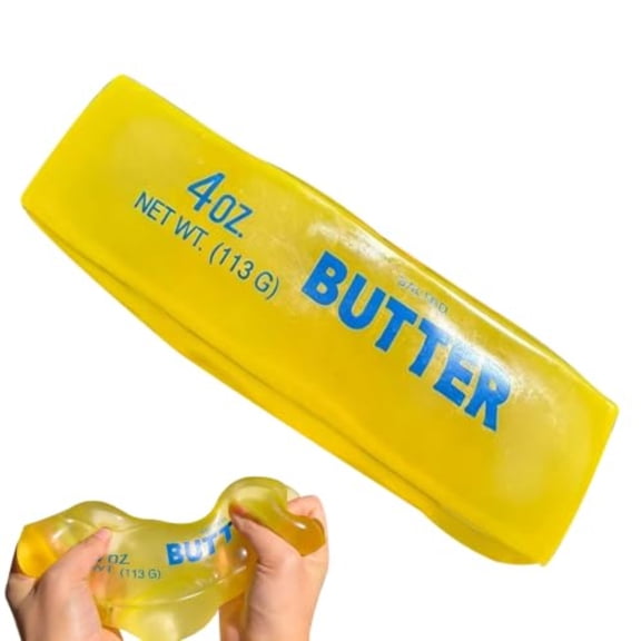 Butter Squishies- Ultra-Soft Slow Rising Jumbo Squishy Fluid Butter Sticks , Stress Relief Fidget Toy for Adults, Focus & Relaxation