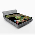 thumbnail image 1 of Ambesonne Pop Art Fitted Sheet, Chameleon Embelished, Queen Size, Multicolor, 1 of 2