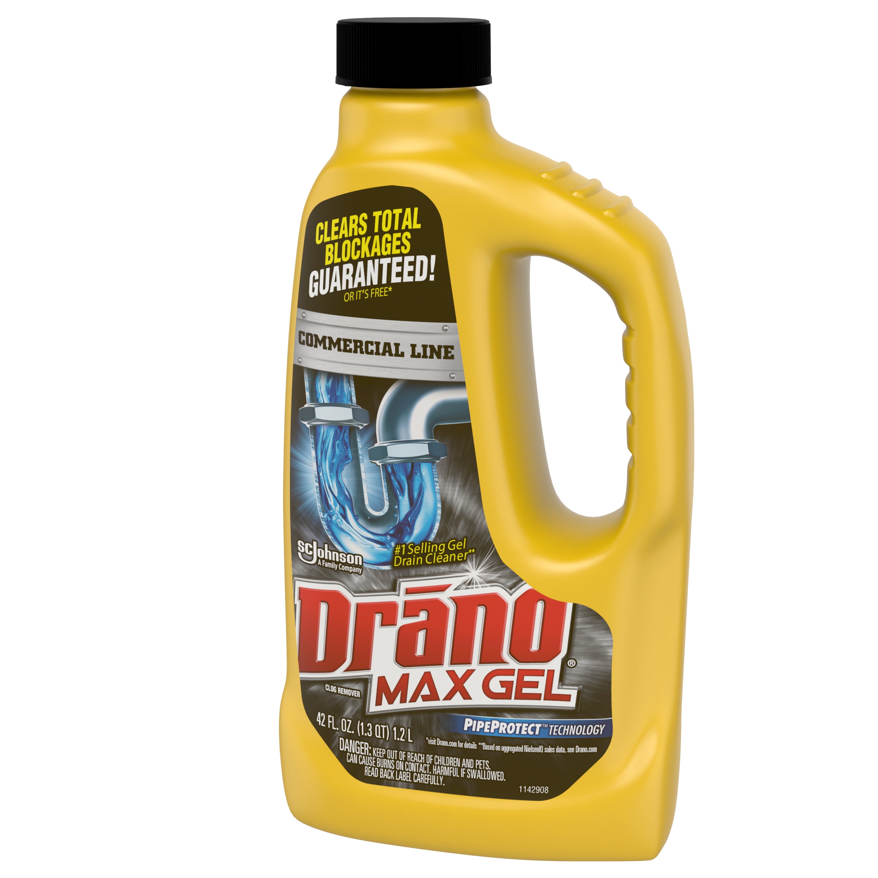  Drano Gel Drain Clog Remover and Cleaner 16oz and Snake Plus  Tool 23 inches, Unclogs tough blockages, Commercial Line : Health &  Household