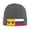 Deep Heather, variant on New Russian Flag Winter Beanie Hats for Men Women Warm Cozy Knitted Cuffed Skull Cap Navy Blue