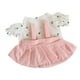 thumbnail image 2 of Ropa para muñecas de peluche de 20 cm, ropa para animales de peluche, camisa para muñecas con vestido, elegante, falda rosa, 2 of 9