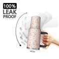 thumbnail image 3 of 40oz Pioneer Flower Floral Print Pattern Insulated Tumbler with Handle, BPA-Free Leak Proof Lid and Straws, Double Wall Vacuum, Hot 12h/Cold 34h, 3 of 6