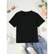 thumbnail image 2 of camiseta de verano para niña con estampado de fresas de dibujos animados - Top informal de punto de poliéster con cuello redondo y ligero estiramiento, corte regular - Manga corta 100 % poliéster, 2 of 6