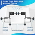 thumbnail image 2 of 2Pcs Drawer Front Mounting Clips,Cabinet Drawer Installation Clamps Hardware Jig Cabinet Drawer Jig for Woodworking Tool, 2 of 6