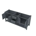 thumbnail image 3 of Alya Bath Wilmington 71"W Wood Double Vanity with No Top in Gray, 3 of 3