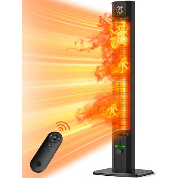 Calentador exterior BALKO Infrarrojo de 42 pulgadas y 1500 W con 9 niveles de calor