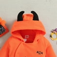 thumbnail image 5 of Coerni My First Halloween Romper Baby Boy Stripe Long Sleeve Hooded Jumpsuit Hat Halloween Clothes Set Kids Cosplay Jumpsuit, 5 of 8