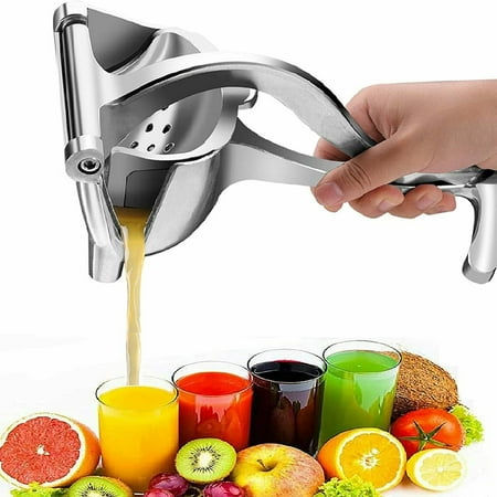 

Handheld Aluminium Alloy Juice Extractor with Food Tong Filter Bags And Fruit Peeler- Great Citrus Squeezer for Healthy Juicing Cocktails Cooking - Quick Press Easy Grip Design