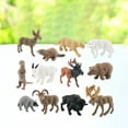 thumbnail image 6 of 12Pcs Lifelike Animal Figurines Assortment Elk Bison Miniature Jungle Animals for Garden Yard Lawn Teaching Props Kids Birthday Gift, 6 of 8