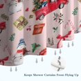 thumbnail image 6 of Pink Christmas Red Truck and Snowman Pattern Shower Curtain 84"x72" ,Bathroom Decorative Shower Curtains Set with 12 Hooks,Modern Waterproof Washable Shower Curtain, 6 of 6