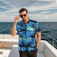 thumbnail image 7 of HAOMEILI Hawaiian Shirt for Men Short Sleeve Button Down Shirt Men Casual Summer Tropical Beach Aloha Shirts for Men Hawaii Party, 7 of 7