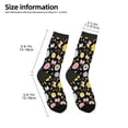 thumbnail image 2 of Fuzoiu Flower Butterfly Print Kids Socks For Boys Girls,Grip Crew Socks with Non Slip,Lightweight Stretch Crew Socks,Toddlers Crew Boot Socks, 2 of 5