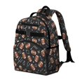 thumbnail image 2 of Football Arrow Black Pattern Backpack for School, Cute School Bag with Adjustable Shoulder Straps and Padded Back, 15.25"x11.5"x5.25", 2 of 5