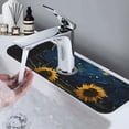 thumbnail image 7 of Sikiie Oil Starry Sky Sunflower Splash Guard for Sink Faucet-1 PC Super Absorbent Fast Drying Mat Sink Gadgets-Splash Guard for Kitchen, Sink Mat, 7 of 7