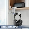 thumbnail image 6 of AEVXKHI Aluminium Alloy Headphone Hanger, No Drilling 3 in 1 Gaming Headset Holder, Detachable Anti Slip Controller, Headset Hanger with Protective Pad for Clamping on Desk, 6 of 10