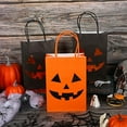 thumbnail image 5 of Halloween Paper Bag*1,Halloween Funny Candy Bag Black A,Halloween Bags Halloween Paper Bags With Handles Candy Bags Goodie Bags For Holiday Snacks (Style), 5 of 7