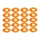 thumbnail image 5 of 20 cintas deportivas precortadas para soporte muscular, ideales para correr, tenis y deportes. naranja, 5 of 8