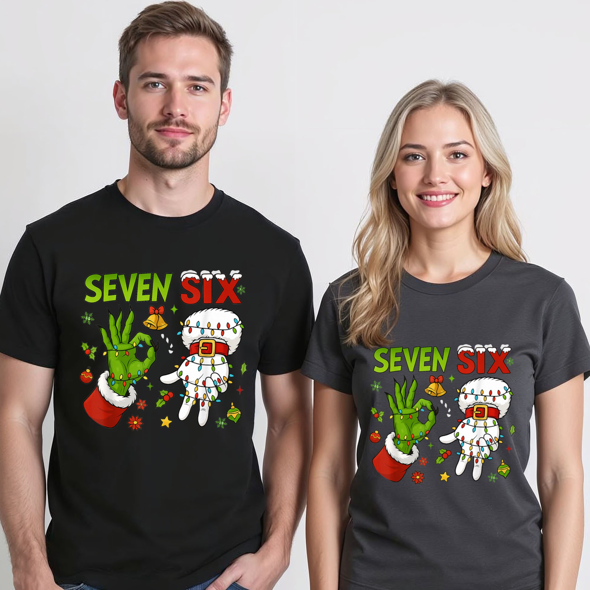 Six Seven 67 Meme T-Shirt – Christmas Elf Humor Theme – Boys and Teens Gift