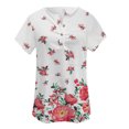 thumbnail image 4 of Camisa de manga corta con botones estampados de moda informal para mujer Fridja hjk1531, 4 of 5
