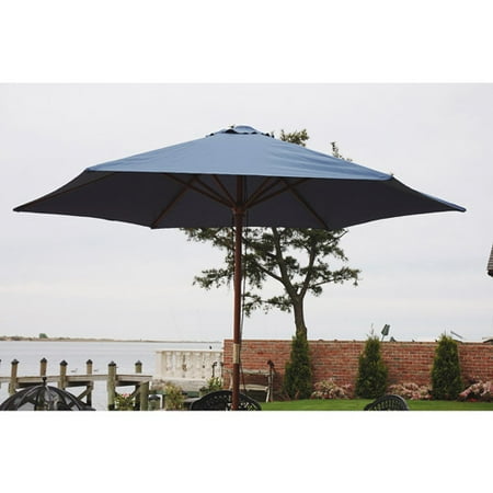 9' Wooden Market Umbrella