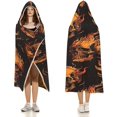 thumbnail image 3 of Skull Skeleton Hooded Blanket, Cozy Wearable Blanket for Adults Flannel Soft Warm Blankets for Womens Mens Kids, 3 of 6