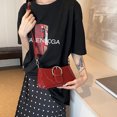 thumbnail image 4 of Bolso cuadrado para mujer con correa ajustable bolso sencillo para las axilas bolso de viaje para mujer, 4 of 9