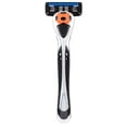 thumbnail image 1 of Personna - Maquinilla de afeitar de 5 hojas para hombre con paquete a granel de 12 cartuchos de afeitar de repuesto y mango de afeitar (plateado), 1 of 5