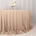 thumbnail image 2 of Efavormart 132" Nude Premium Scuba Round Tablecloth, Wrinkle Free Polyester Seamless Tablecloth, 2 of 10