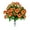 Orange, variant on Sympathy Silks Artificial Cemetery Flowers - Orange Diamond Rose With Baby's Breath - Bouquet for Vase