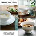 thumbnail image 2 of 1pc Kitchen Rice Bowl Ceramic Tableware Porridge Bowl Noodle Bowl Soup Bowl, 2 of 9