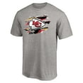 thumbnail image 2 of Men's Heather Gray Kansas City Chiefs True Color T-Shirt, 2 of 3
