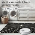 thumbnail image 5 of ODIKA 2'x3' Machine Washable Non-Slip Area Rug, Exclusive Fan With Dynamic Puck Slash Artwork High Traffic Rug, Black, 672297, 5 of 5