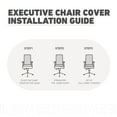 thumbnail image 4 of Y YUNHSOM Stretch Office Computer Chair Seat Covers, Removable Washable Anti-dust Desk Chair Seat Cushion Protectors(Brown), 4 of 7