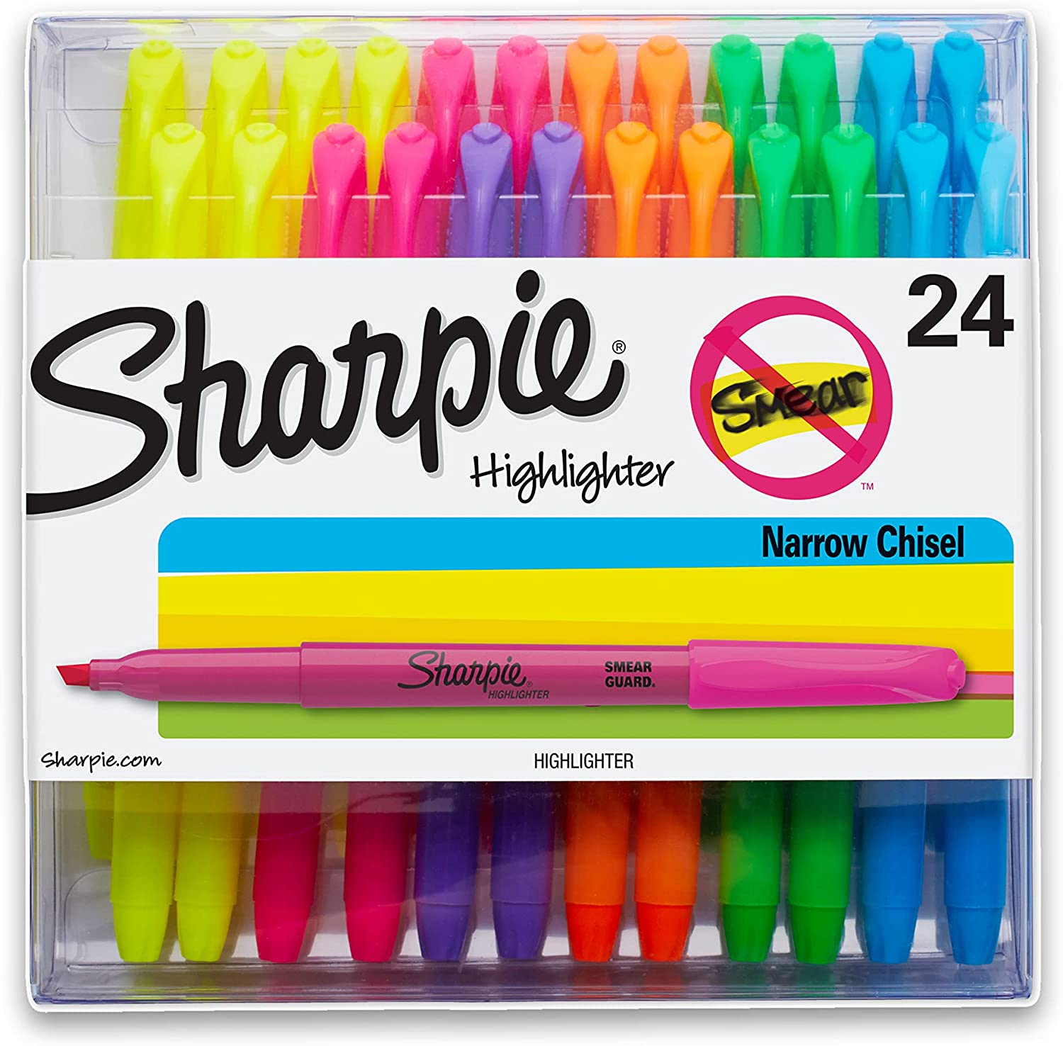 Sharpie Accent Pocket Highlighters, Chisel Tip, 24-Count photo 3